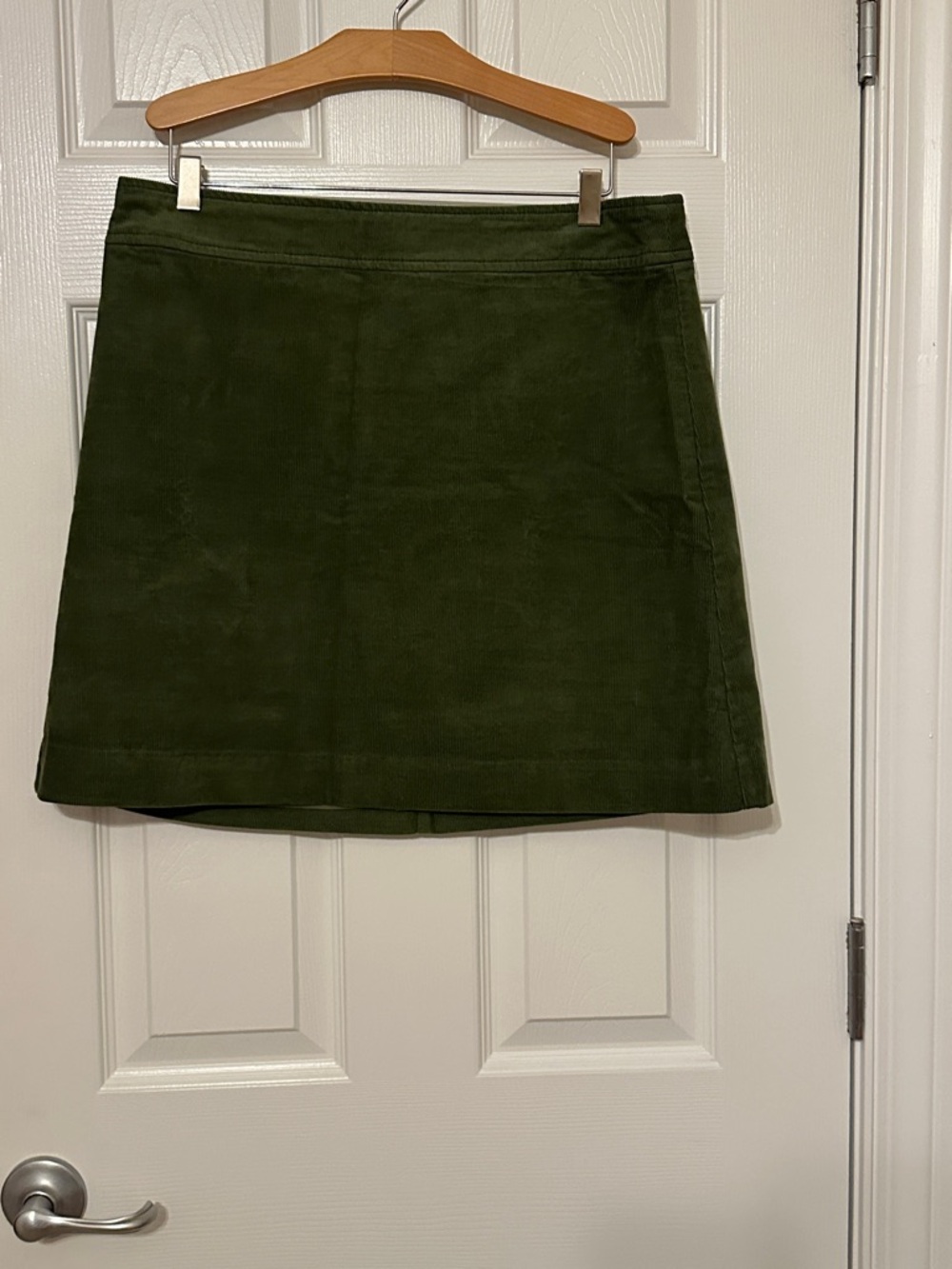 J. Crew Olive Green Corduroy Mini Skirt